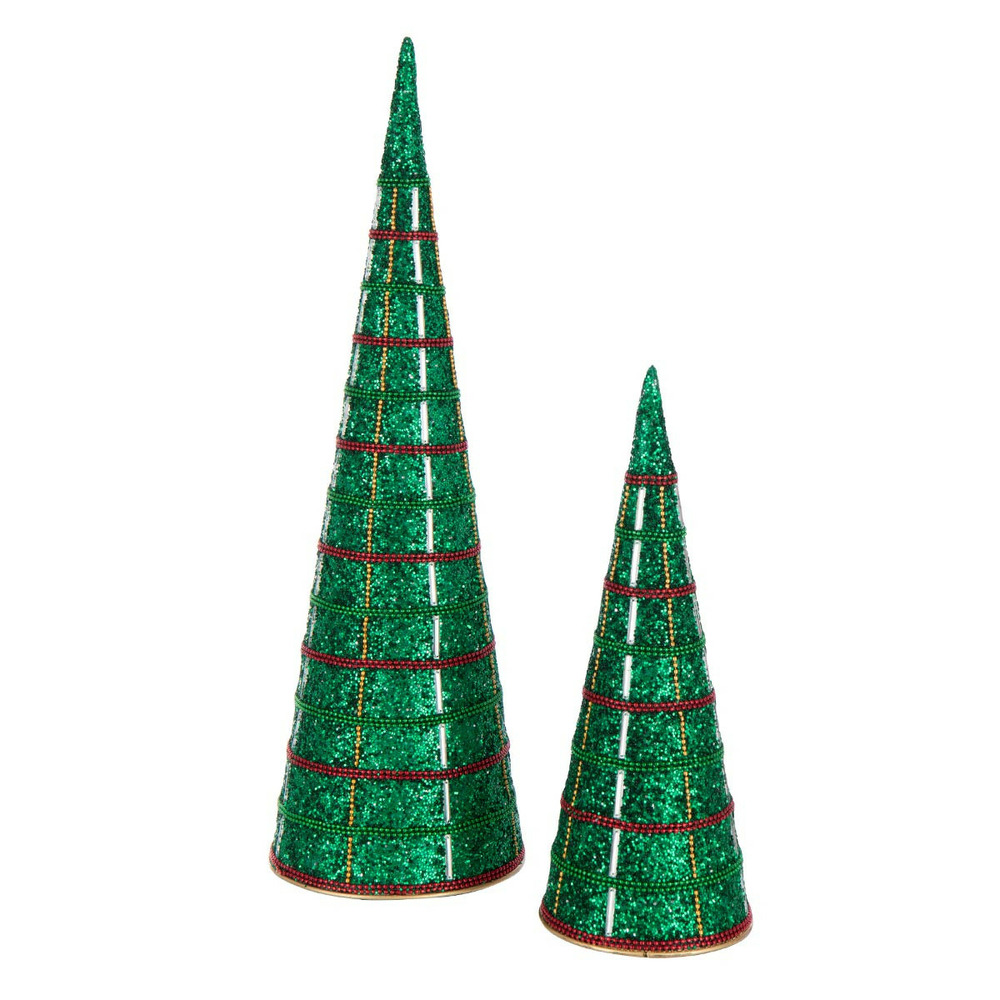 Lot de 2 cônes déco 