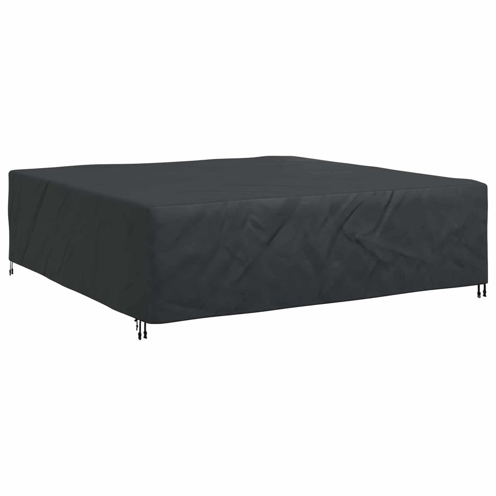 Housse pour meubles uni noir 260 x 260 x 90 cm 210d