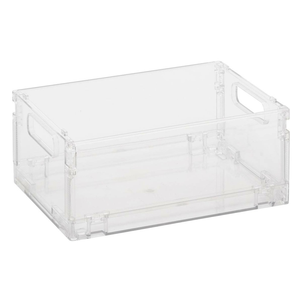 5five - boîte de rangement fold'n'box en plastique gris 2,8l