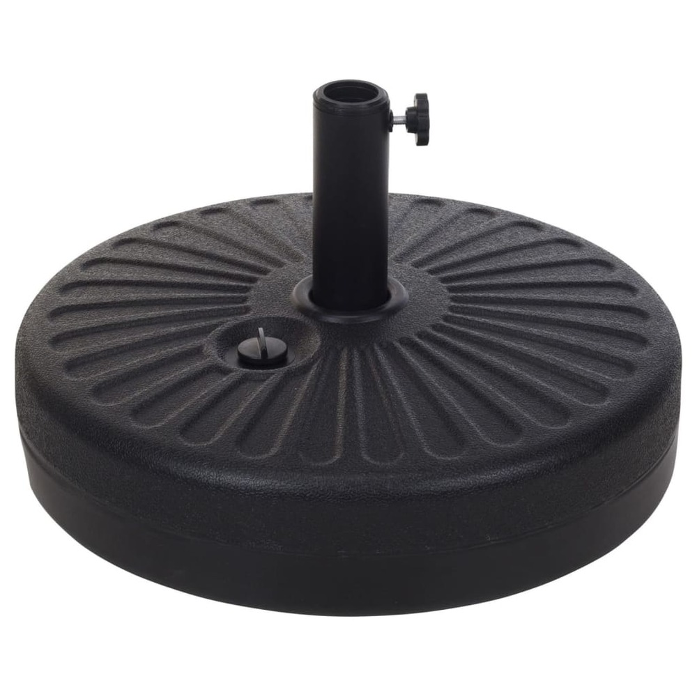 Socle de parasol 22 l 51 cm noir
