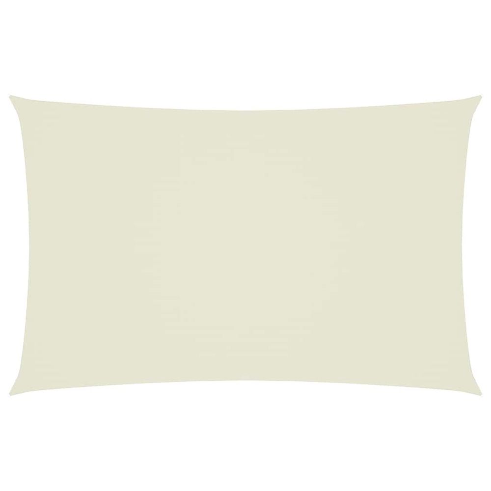 Voile de parasol tissu oxford rectangulaire 2,5x5 m crème