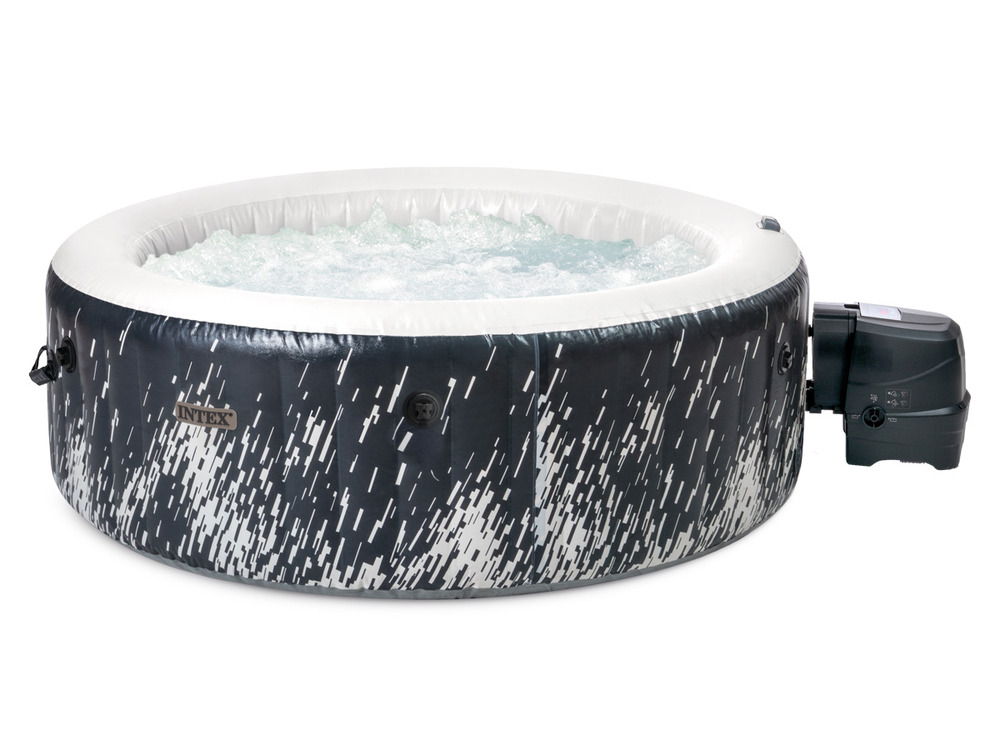 Spa gonflable purespa galaxie rond bulles avec led 4 places