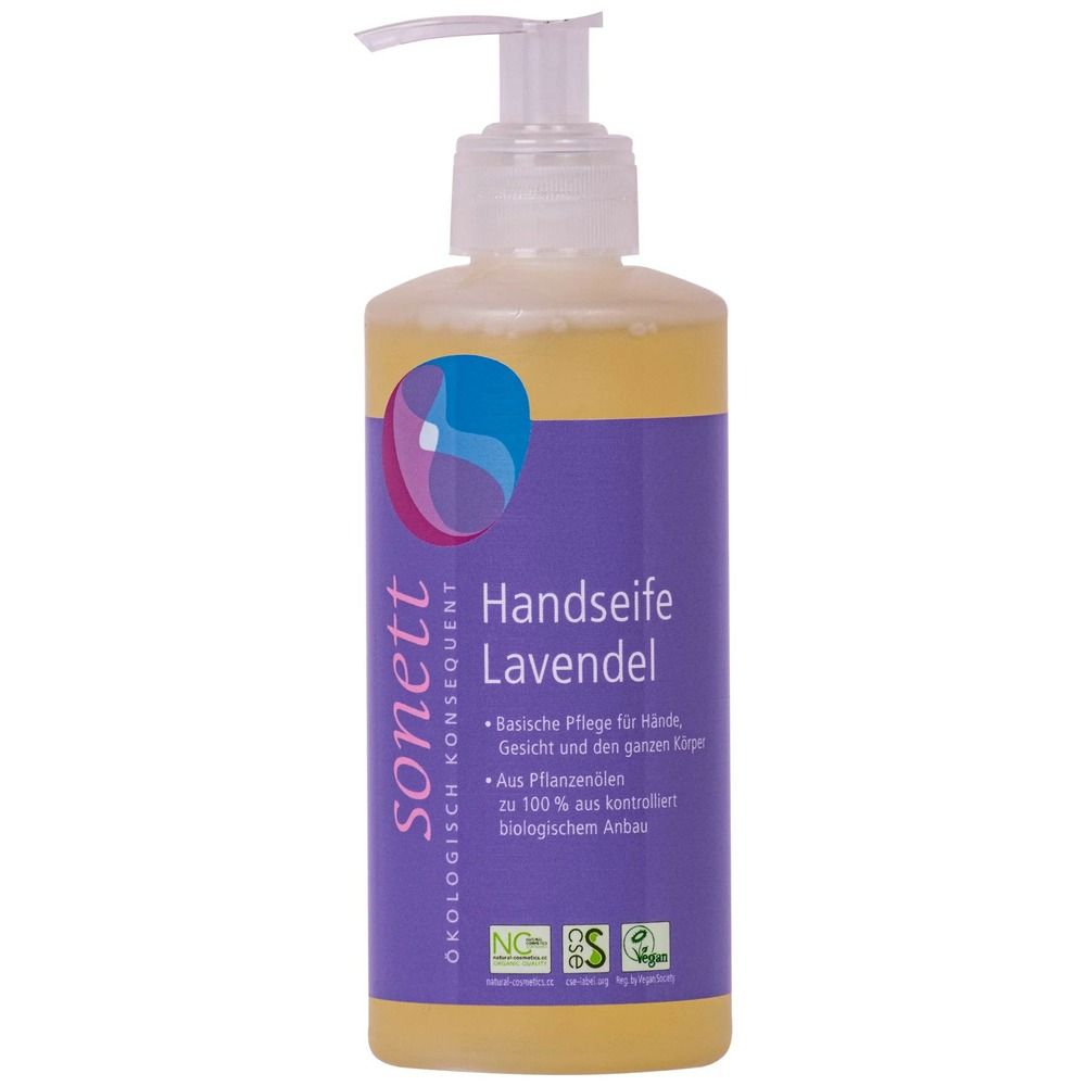 Savon mains lavande 300ml, savon liquide mains lavande, distributeur