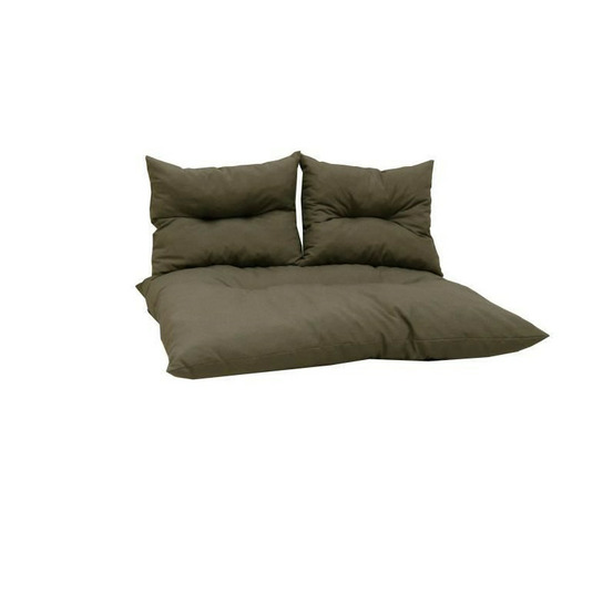 Kit palette classic - taupe - matelas + 2 coussins dossier -