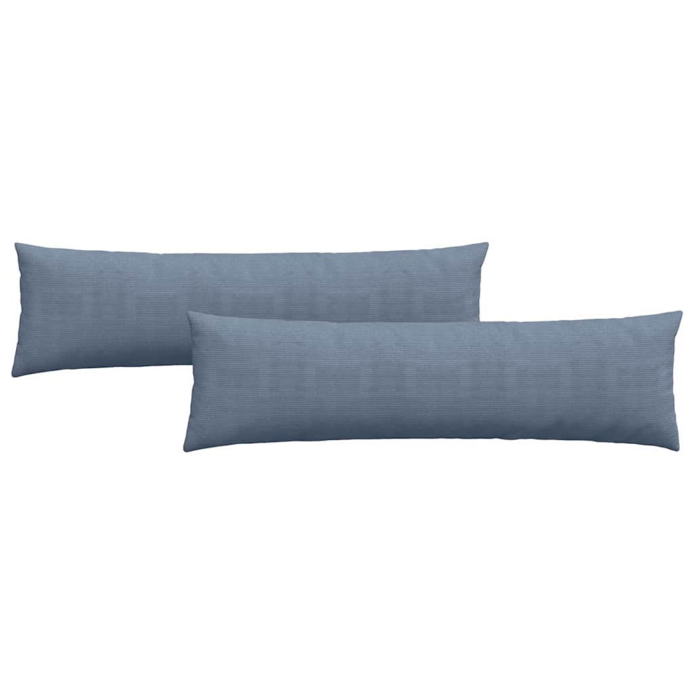 Coussins de canapé 2 pcs bleu 145 x 40 cm