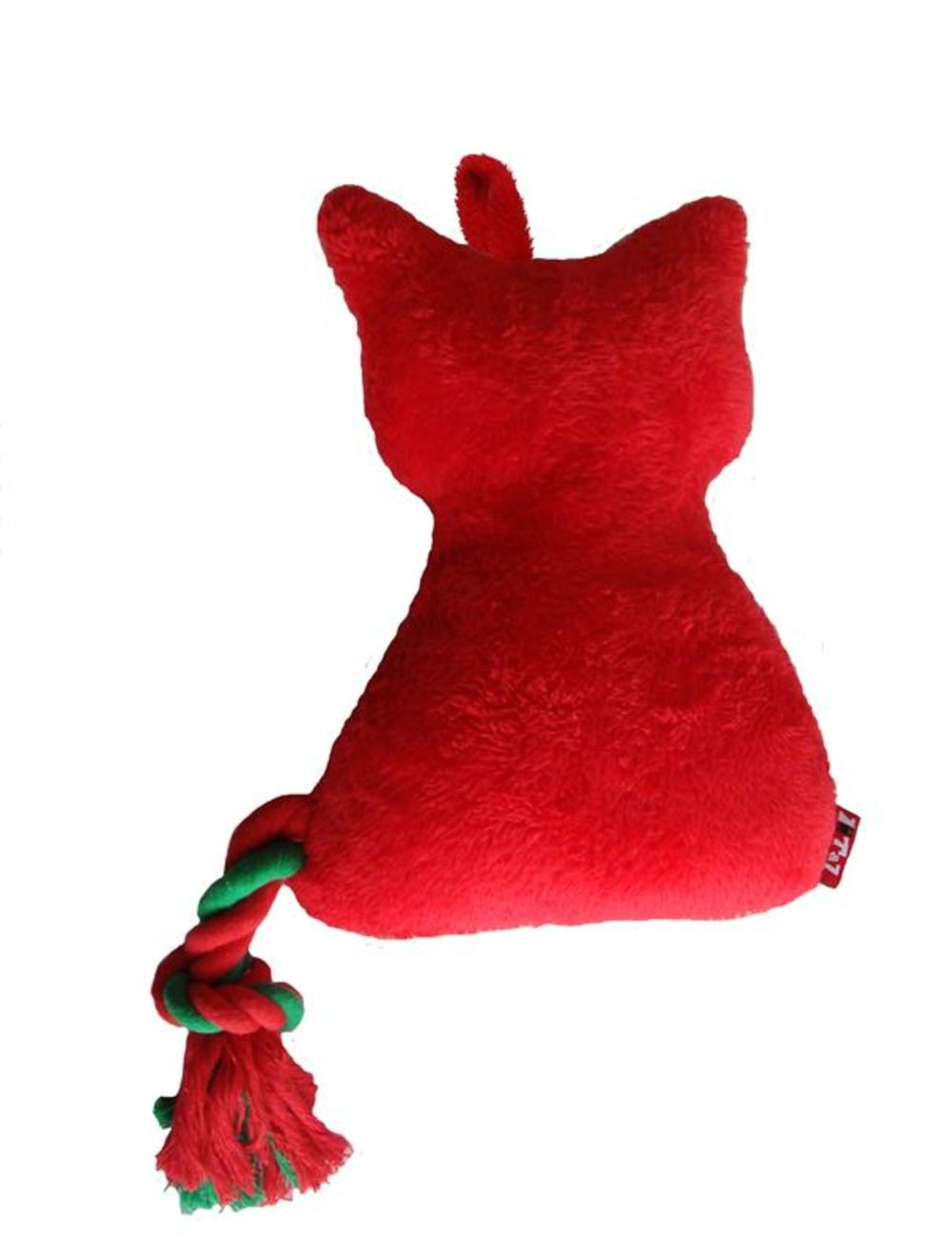T&z chat doudou bruite en peluche rouge 28 cm
( avec corde 15cm 100% coton )