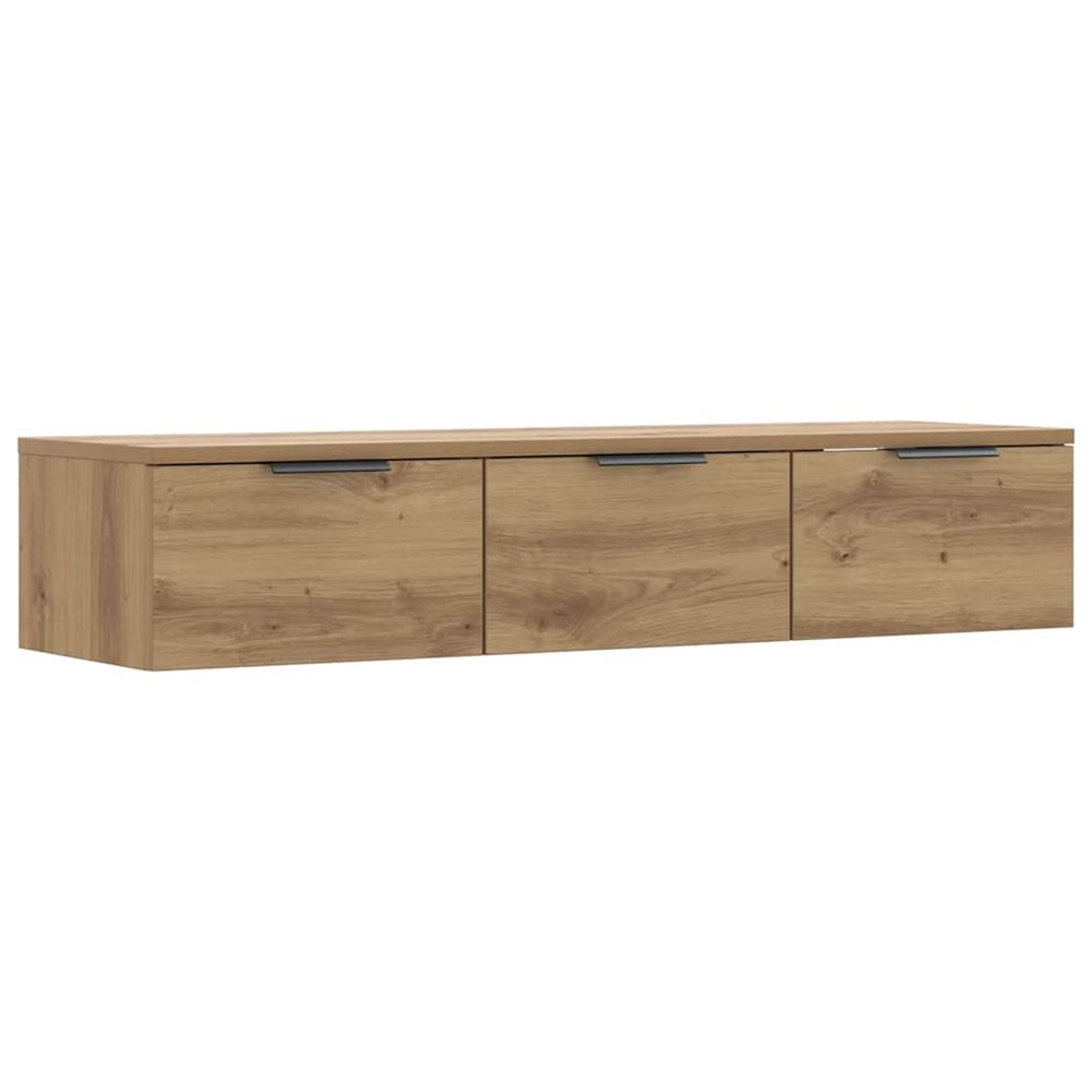Armoire murale chêne artisanal 102x30x20 cm bois d'ingénierie