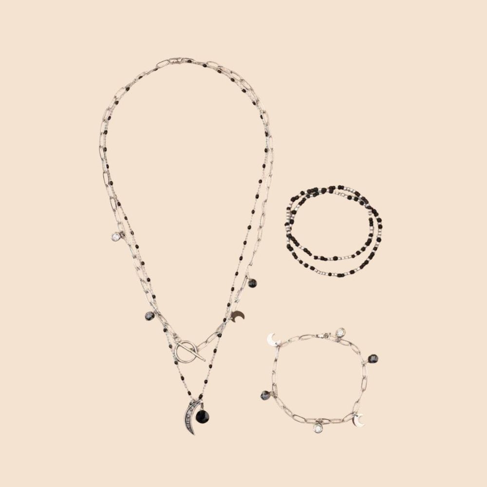 Kit diy bijoux en acier inoxydable - parure argentée