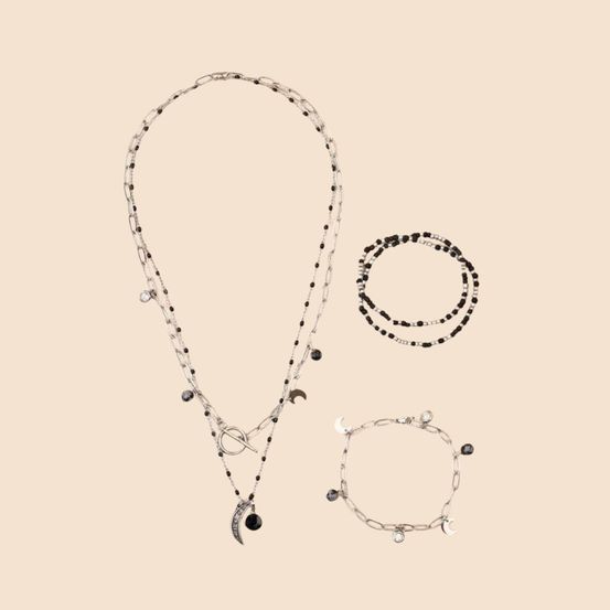 Kit diy bijoux en acier inoxydable - parure argentée