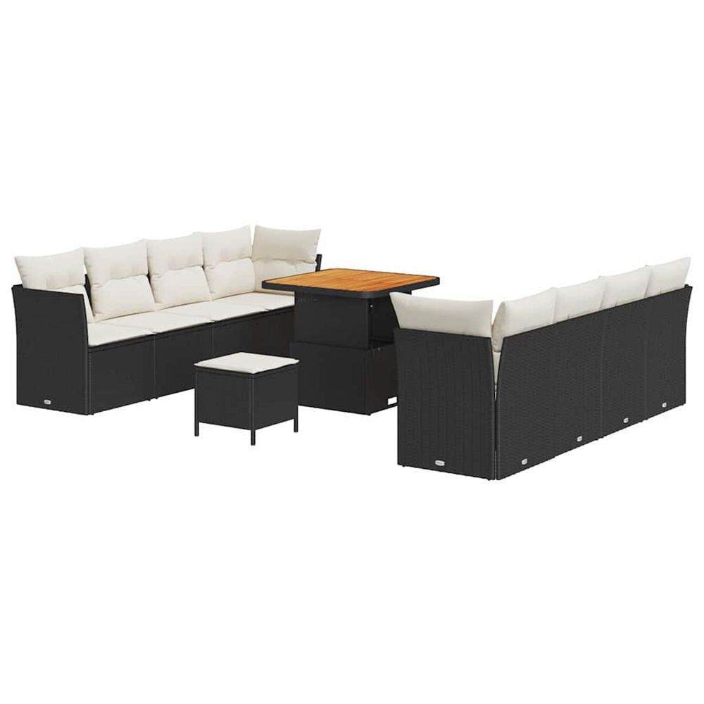 Ensemble de canapé de jardin 11 pc 8-nombre de places