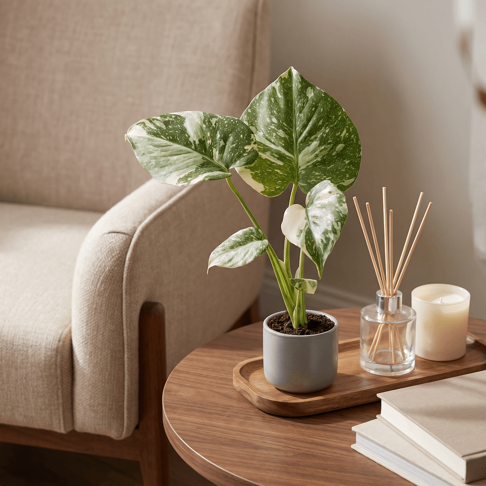 Monstera thai constellation - monstera panachée - pot de 6cm - hauteur 14cm - plantes d'intérieur