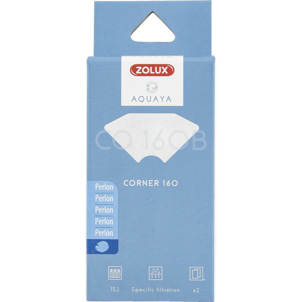 Filtre pour pompe corner 160, filtre co 160 b perlon x 2. Pour aquarium.
