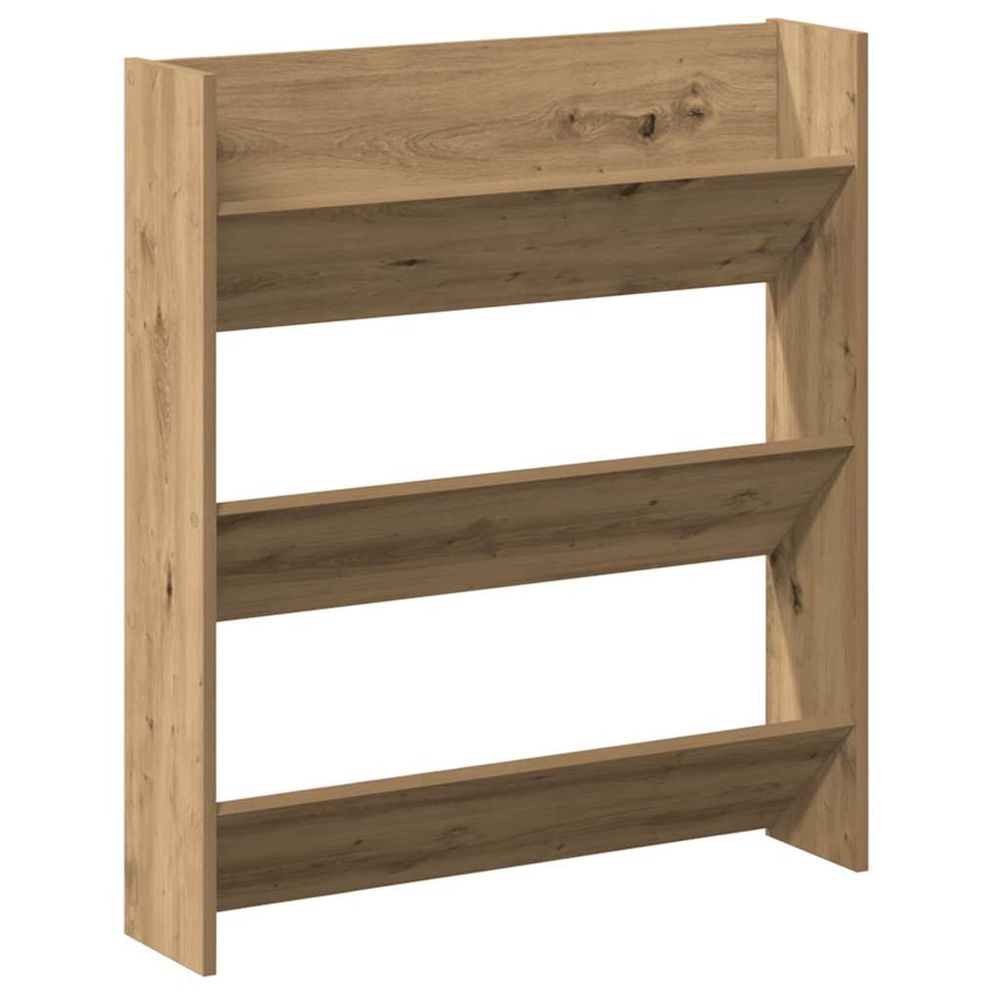 Armoire à chaussures murale chêne artisanal bois d'ingénierie