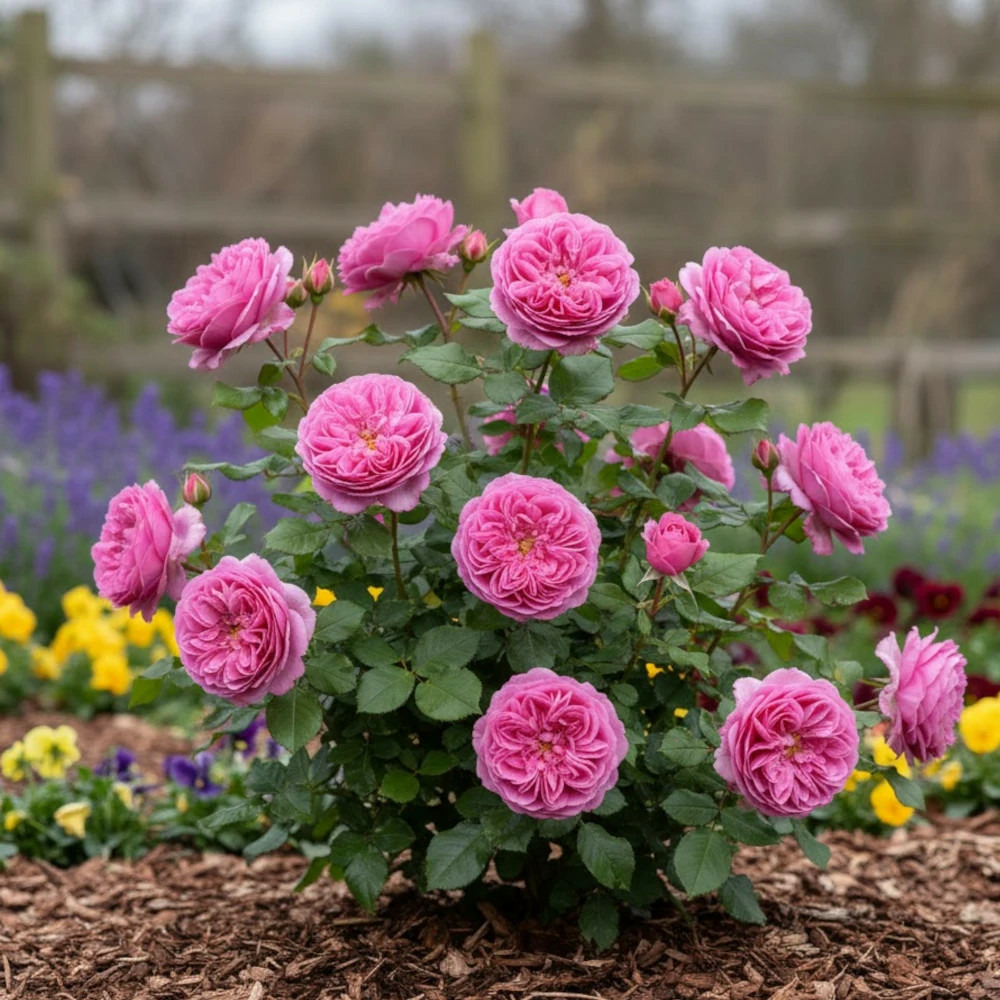 Rosier ancien bernadette lafont® 'sauvachild' pot de 3l - 20/40 cm