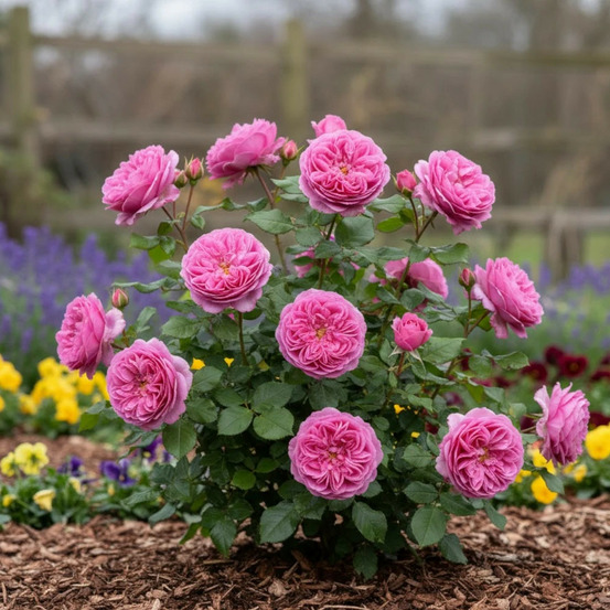 Rosier ancien bernadette lafont® 'sauvachild' pot de 3l - 20/40 cm