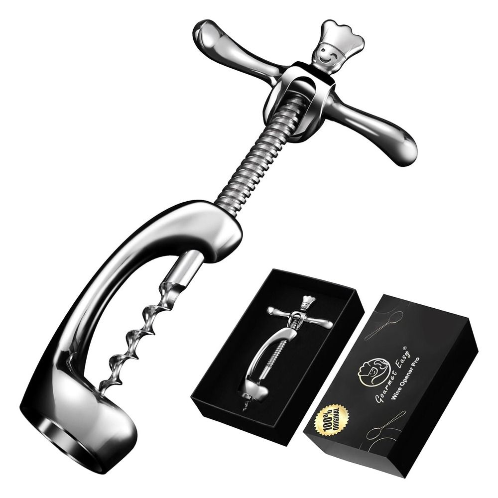 Tire bouchon vin inox robuste ouvre bouteille de vin