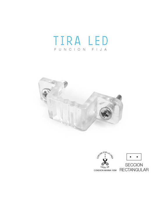 Support fixation pour ruban led edm