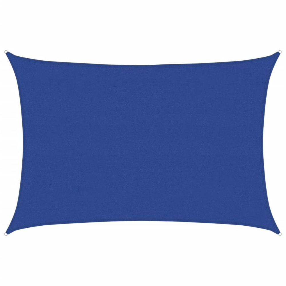 Voile d'ombrage 160 g/m² rectangulaire bleu 4x5 m pehd