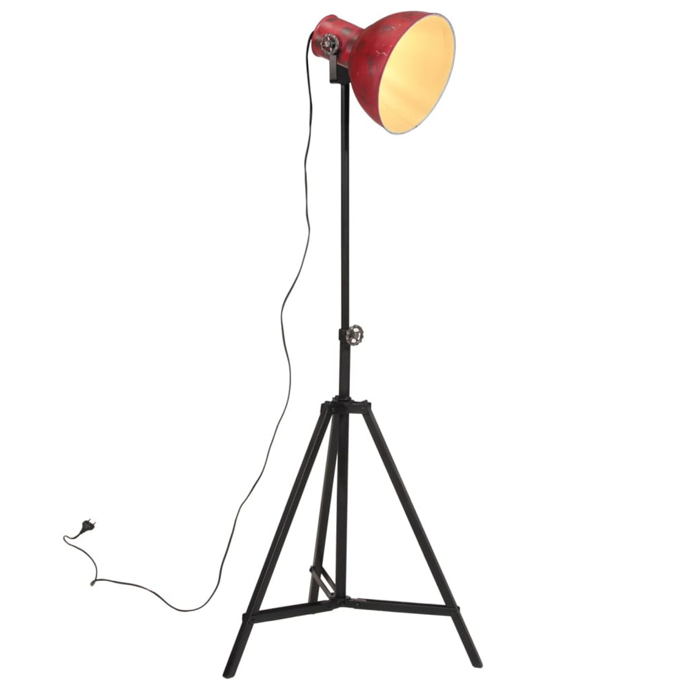 Lampadaire 25 w rouge délavé 61x61x90/150 cm e27