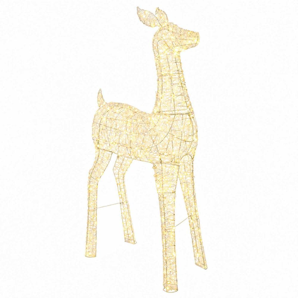 Renne de noël lumineux à led loviisa 900 led blanc chaud