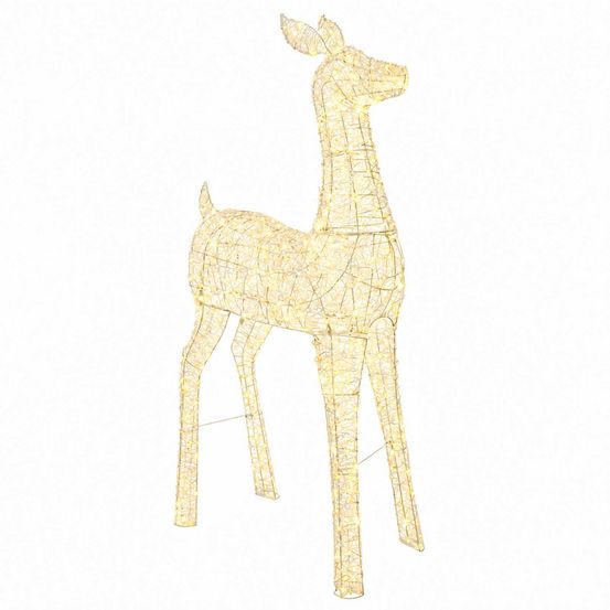 Renne de noël lumineux à led loviisa 900 led blanc chaud