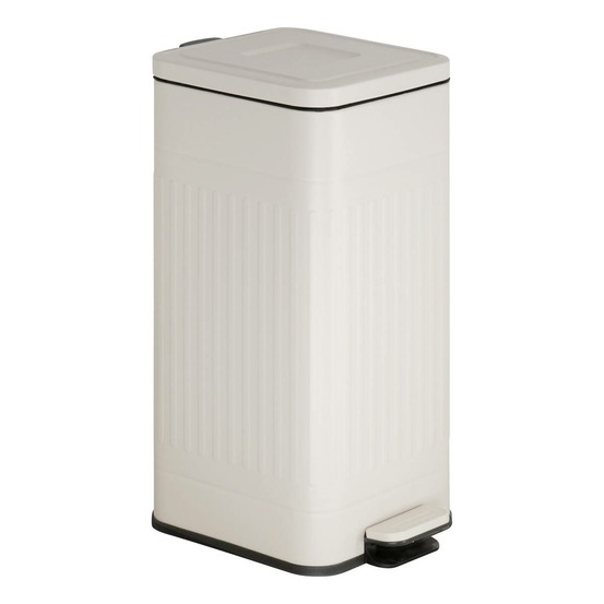 5five - poubelle nova avec pedale 30l beige 35x27x58 cm