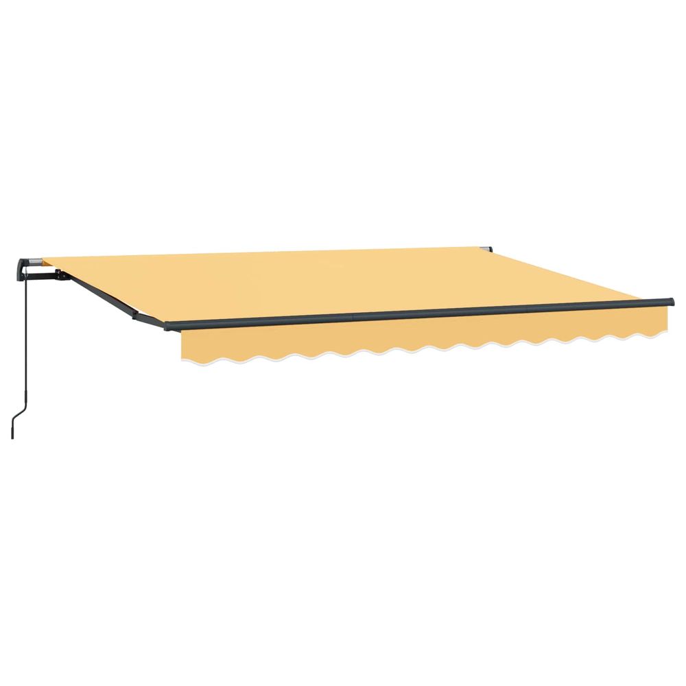 Auvent rétractable sable 3,5 x 2 m tissu