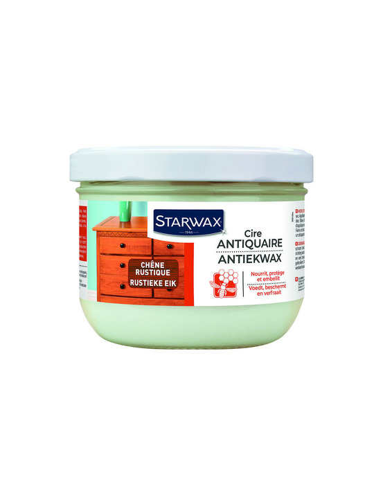 Cire antiquaire chêne rustique restaure et protège le bois ancien - starwax