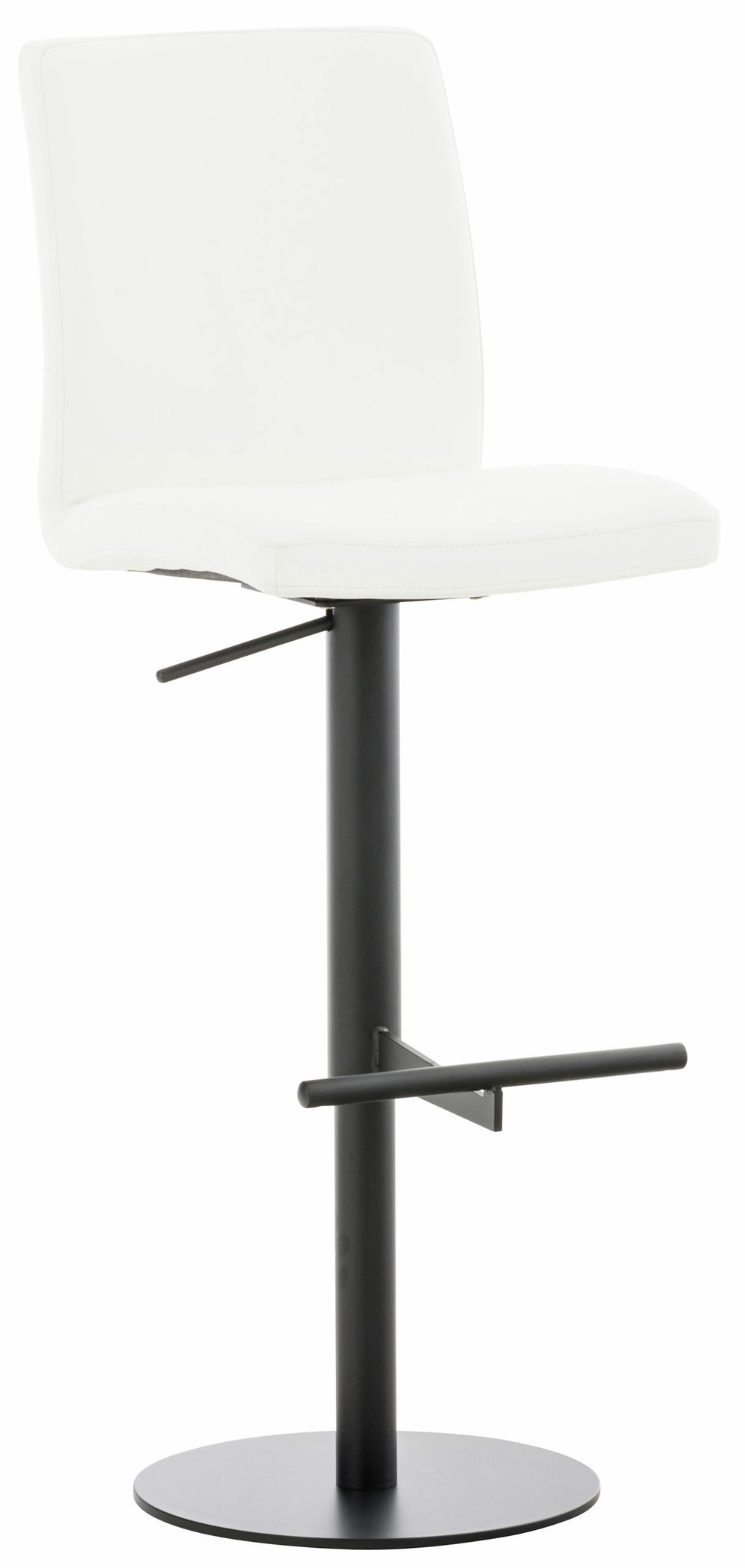 Tabouret de bar cadiz simili cuir noir
