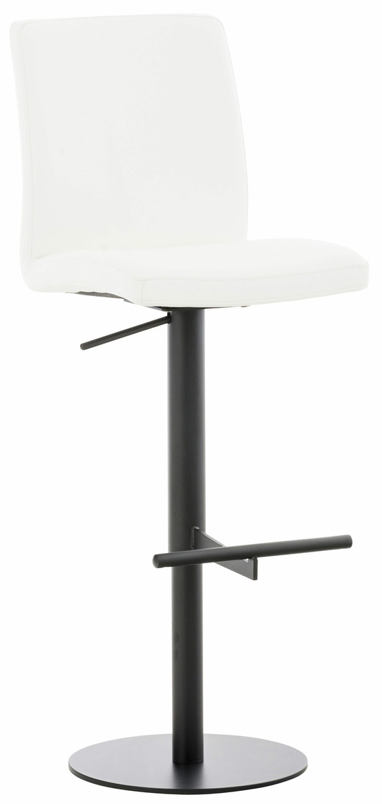 Tabouret de bar cadiz simili cuir noir