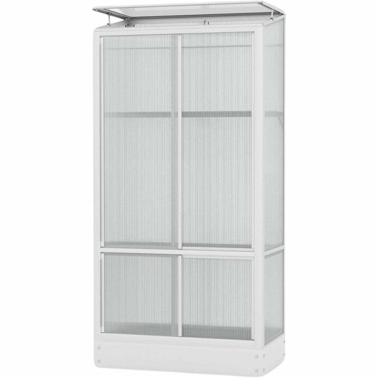 Serre de balcon en polycarbonate 4 mm et aluminium polis