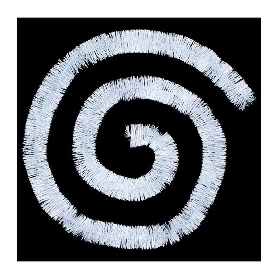 Guirlande de noël large 5 cm nacre holographique longueur 2 mètres