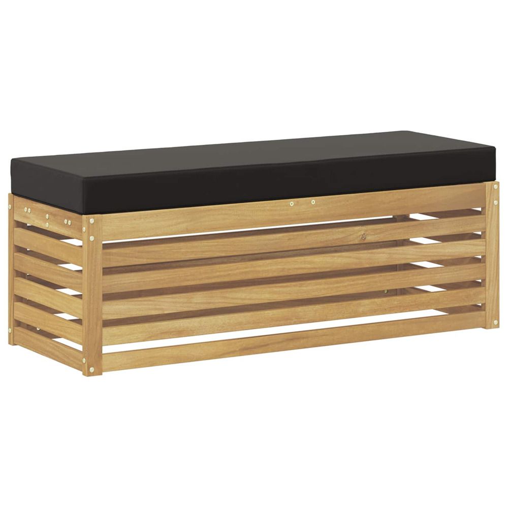 Banc de jardin bois d'acacia massif blanc