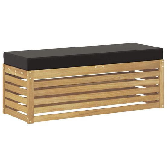 Banc de jardin bois d'acacia massif blanc