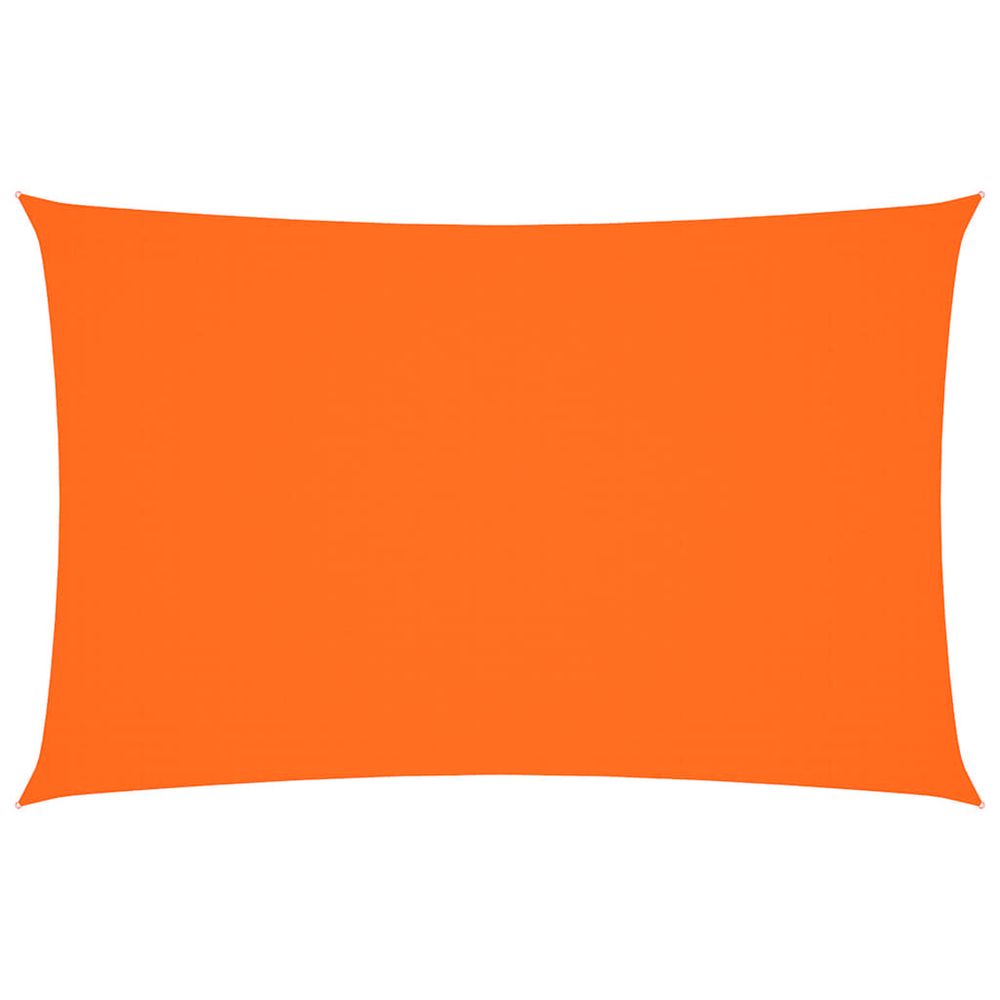 Voile de parasol tissu oxford rectangulaire 2x5 m orange
