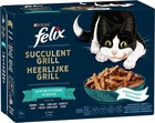 12 sachets de pâté pour chat succulent grill – sélection poisson felix