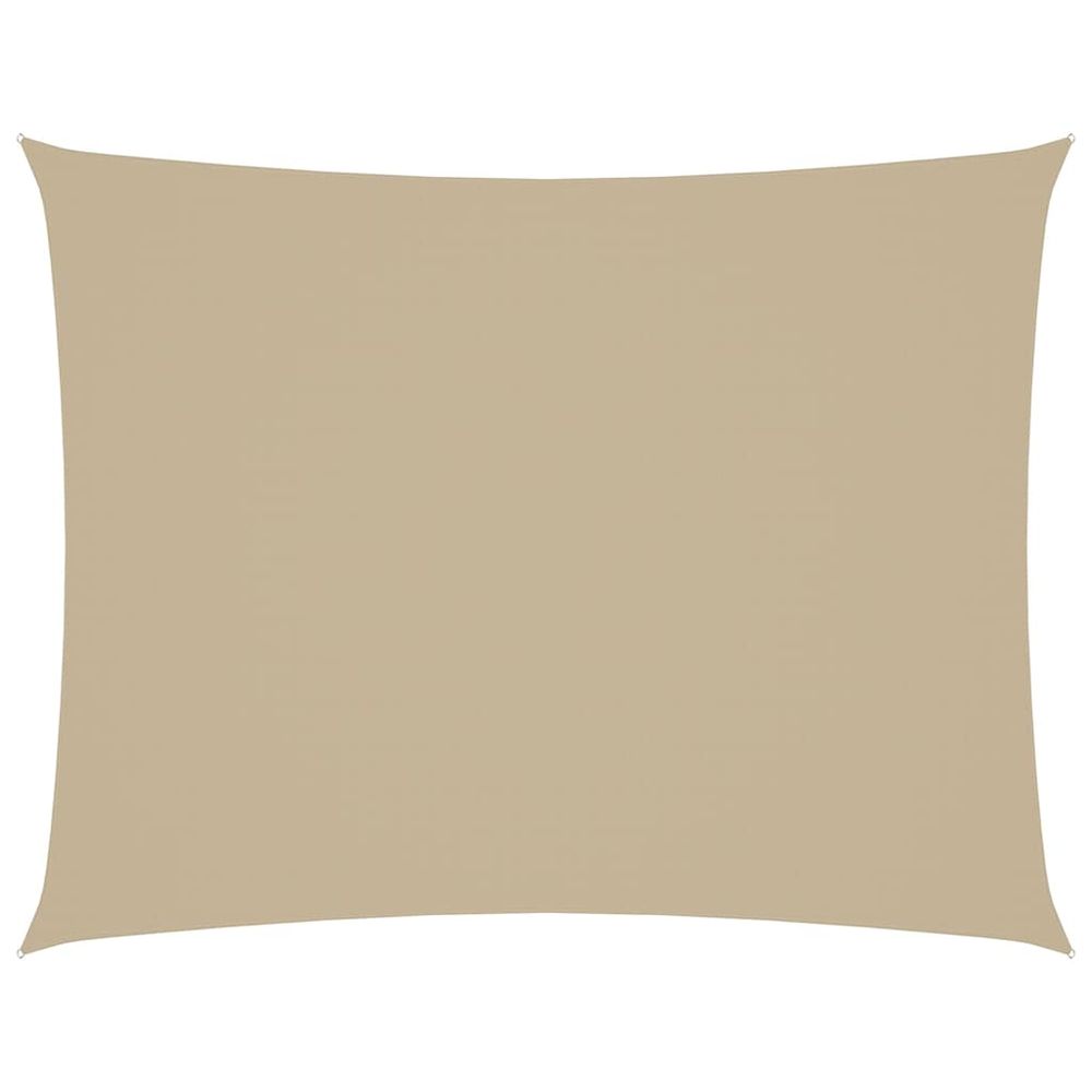 Voile de parasol tissu oxford rectangulaire 2x3,5 m beige