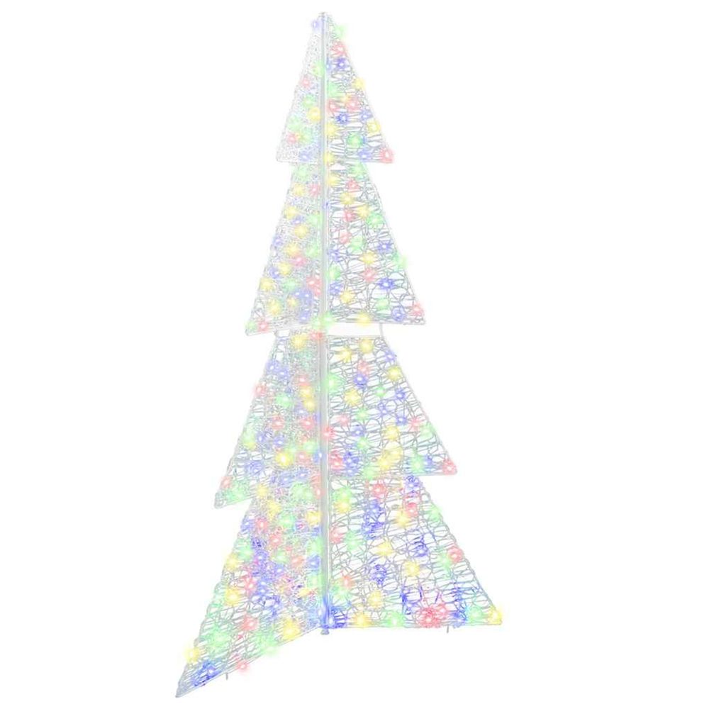Sapin de noël 240 led multicolore 180 cm acrylique