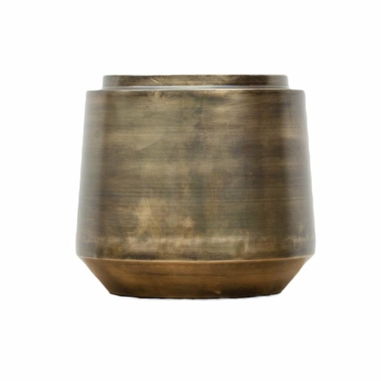 Pot indigo vintage or 46 cm