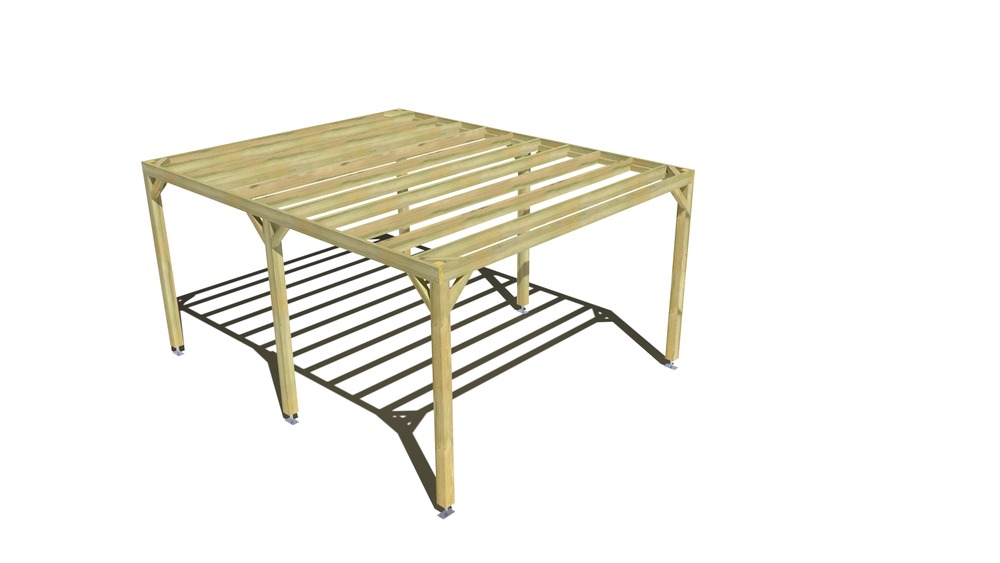 Pergola bois • 4m x 5m • indépendante • sens largeur • livraison comprise