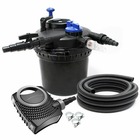 Kit set bassin 8000 litres 11 watts uvc pompe 3000 l/h tuyau 5 m kit de filtration