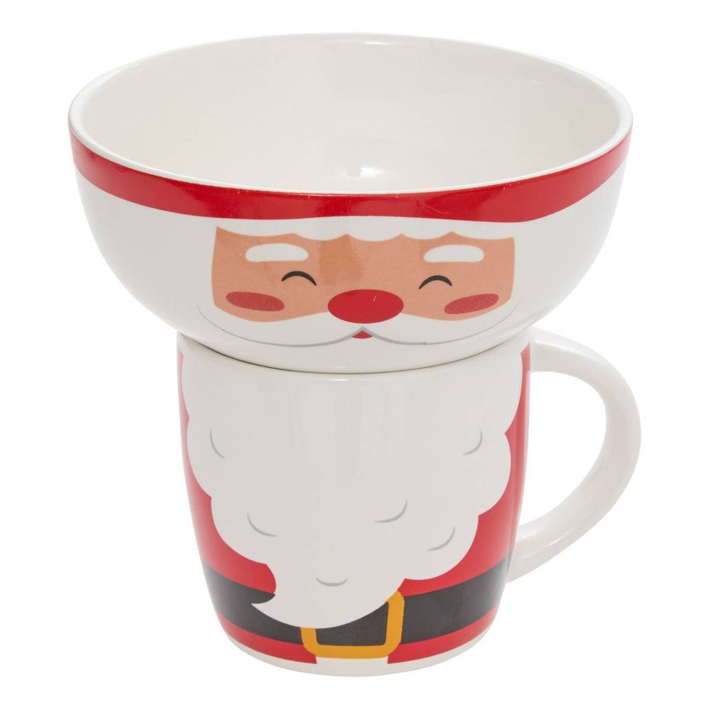 Coffret mug et bol père noël