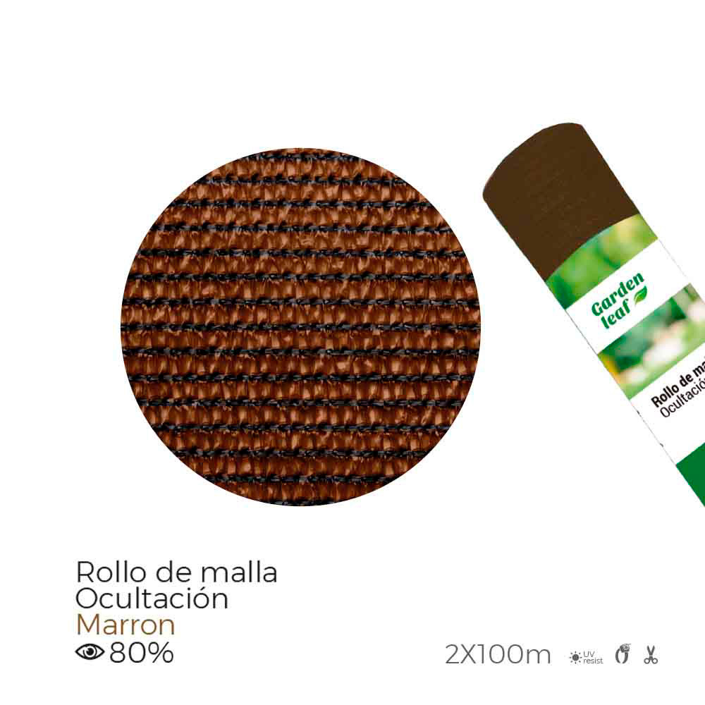 Maille pliante marron 80% 90gr 1,50x10mts