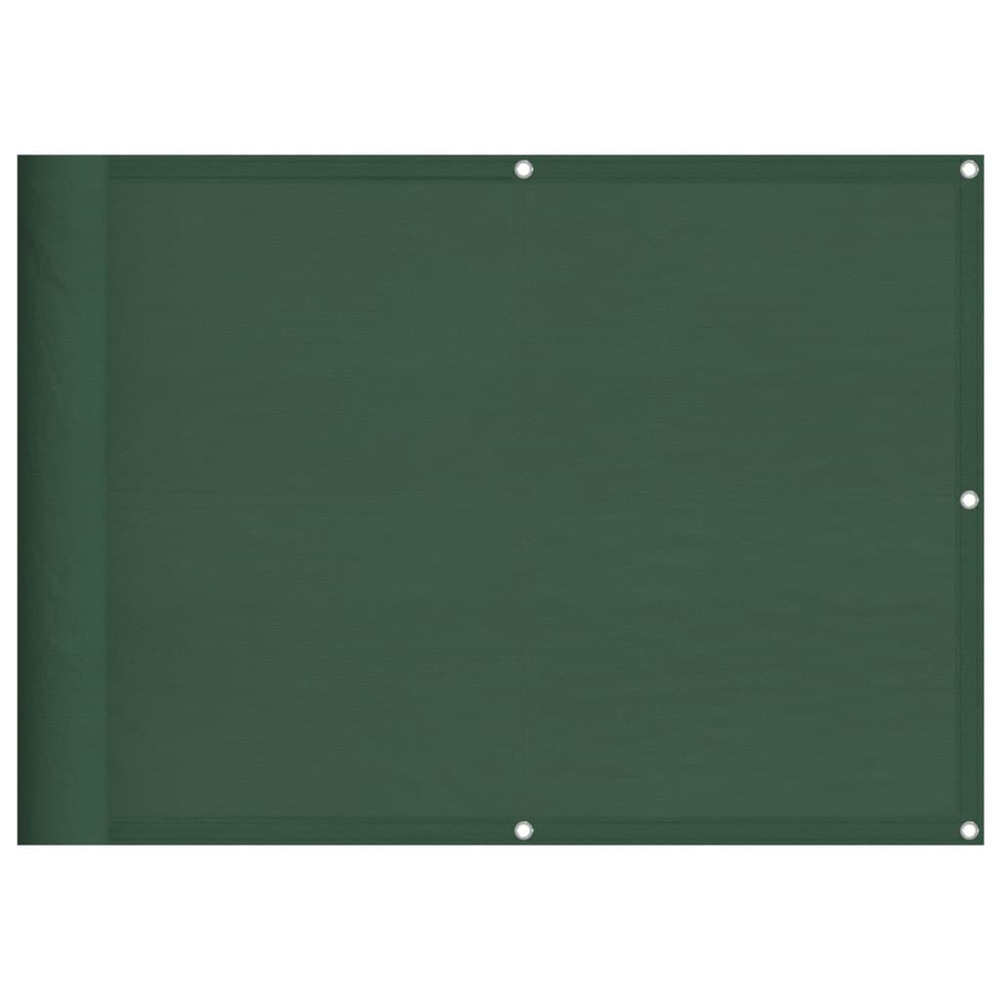 Écran de balcon vert foncé 75x1000 cm 100% polyester oxford
