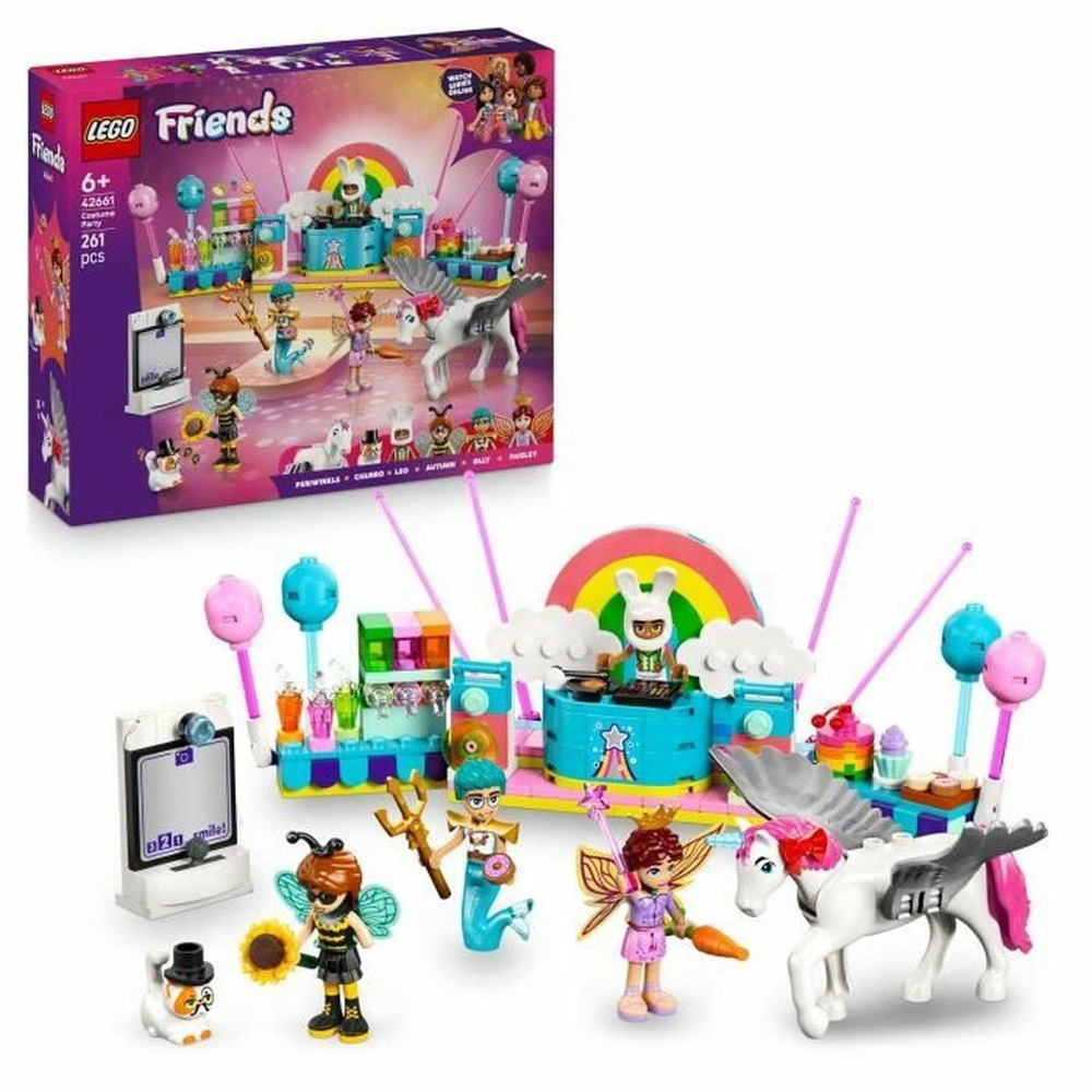 Lego friends soirée déguisée avec une licorne et une fée