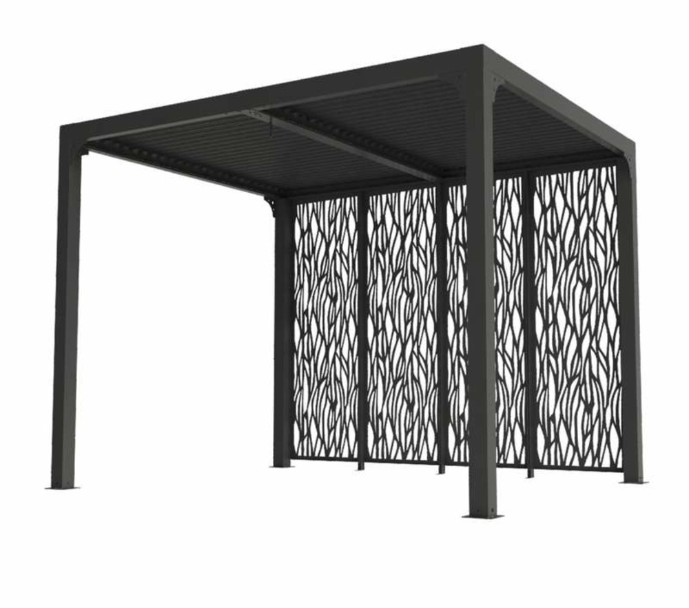 Pergola bioclimatique 7.20m² gris anthracite - per2430mbi