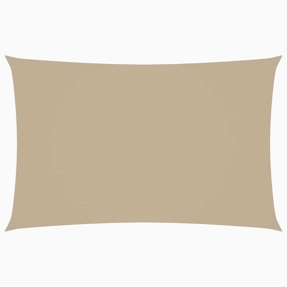 Voile de parasol tissu oxford rectangulaire 2x4,5 m beige