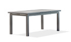 Table de jardin en aluminium anthracite avec plateau céramique gris