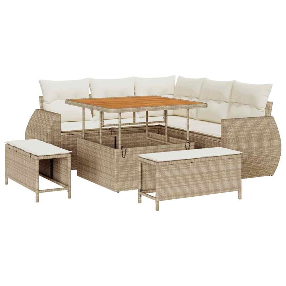 Ensemble de canapé de jardin 8 pc 7-nombre de places