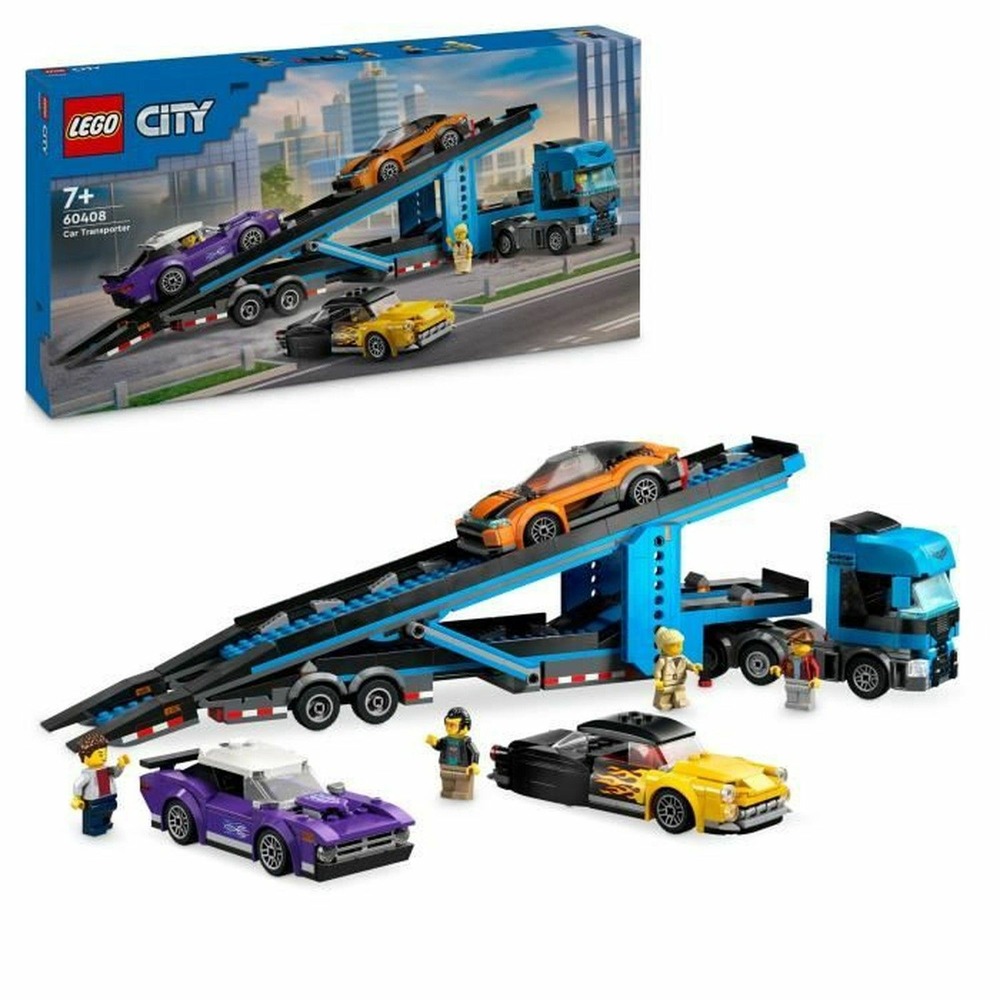 Lego city le camion de transport de voitures de sport